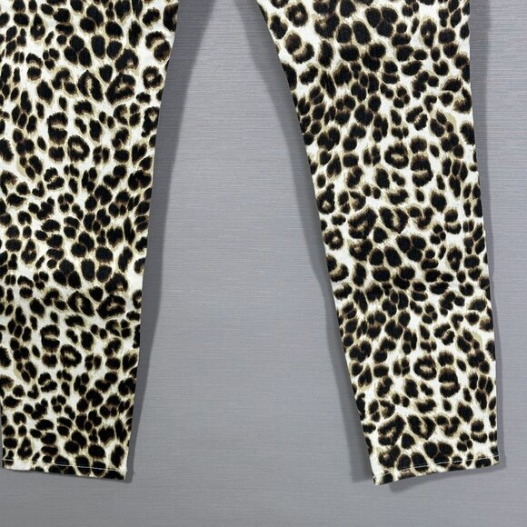 Frame Jeans Womens 25 Ali High Rise Cigarette Animal Print Cotton Stretch NEW - Picture 7 of 10